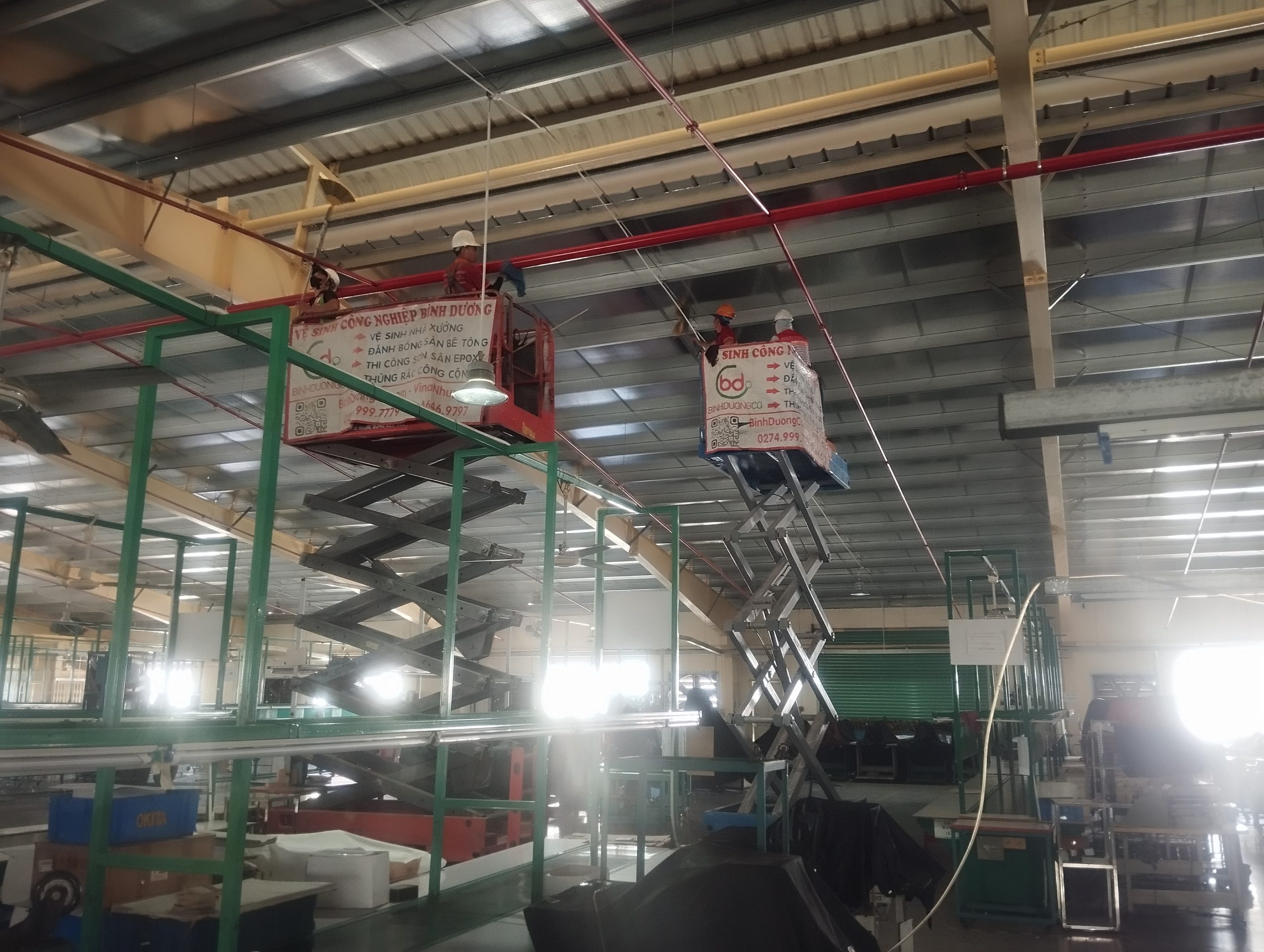 Quét mạng nhện nhà xưởng Bình Dương