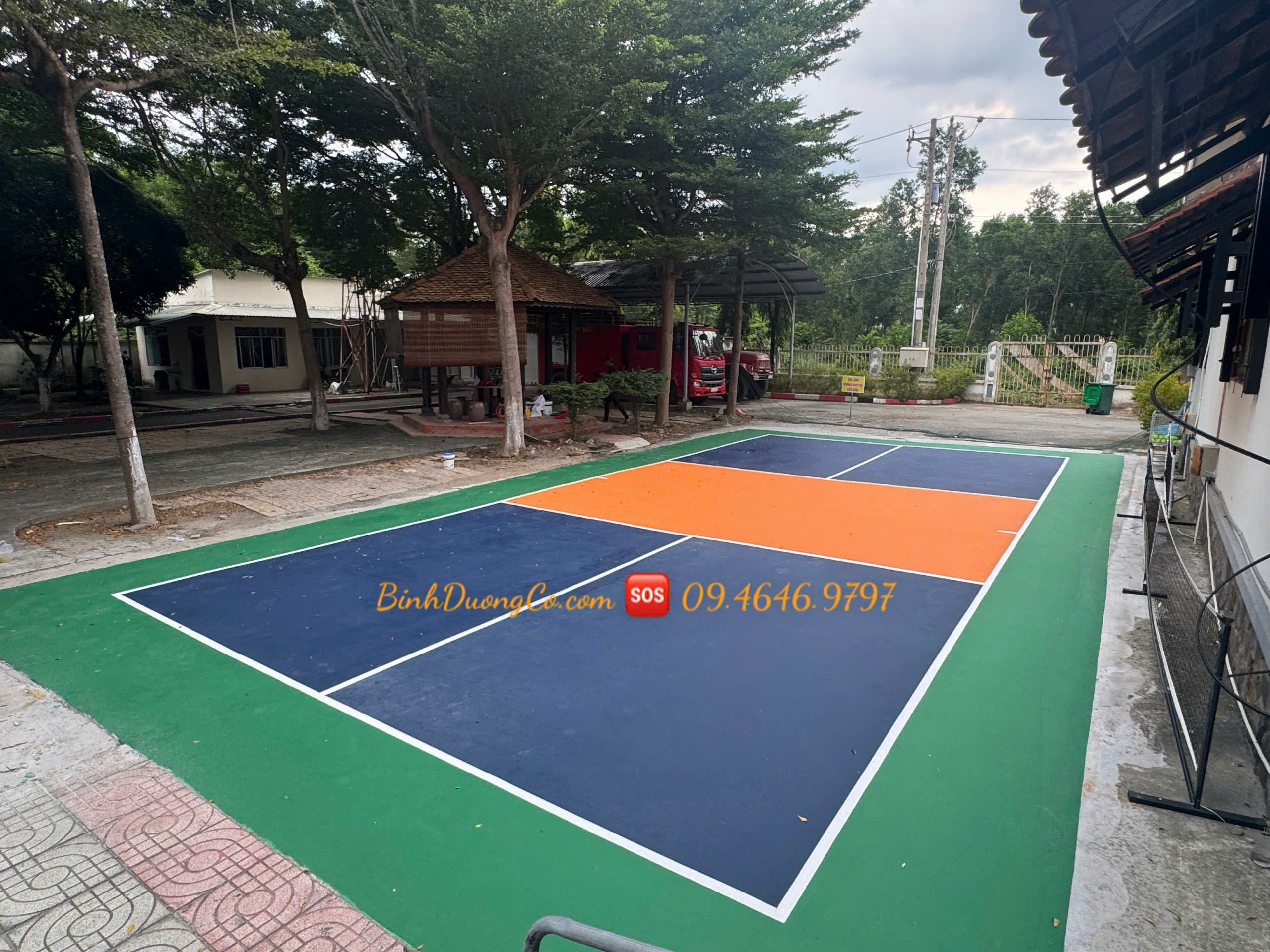 Thi công sân pickleball Bình Dương